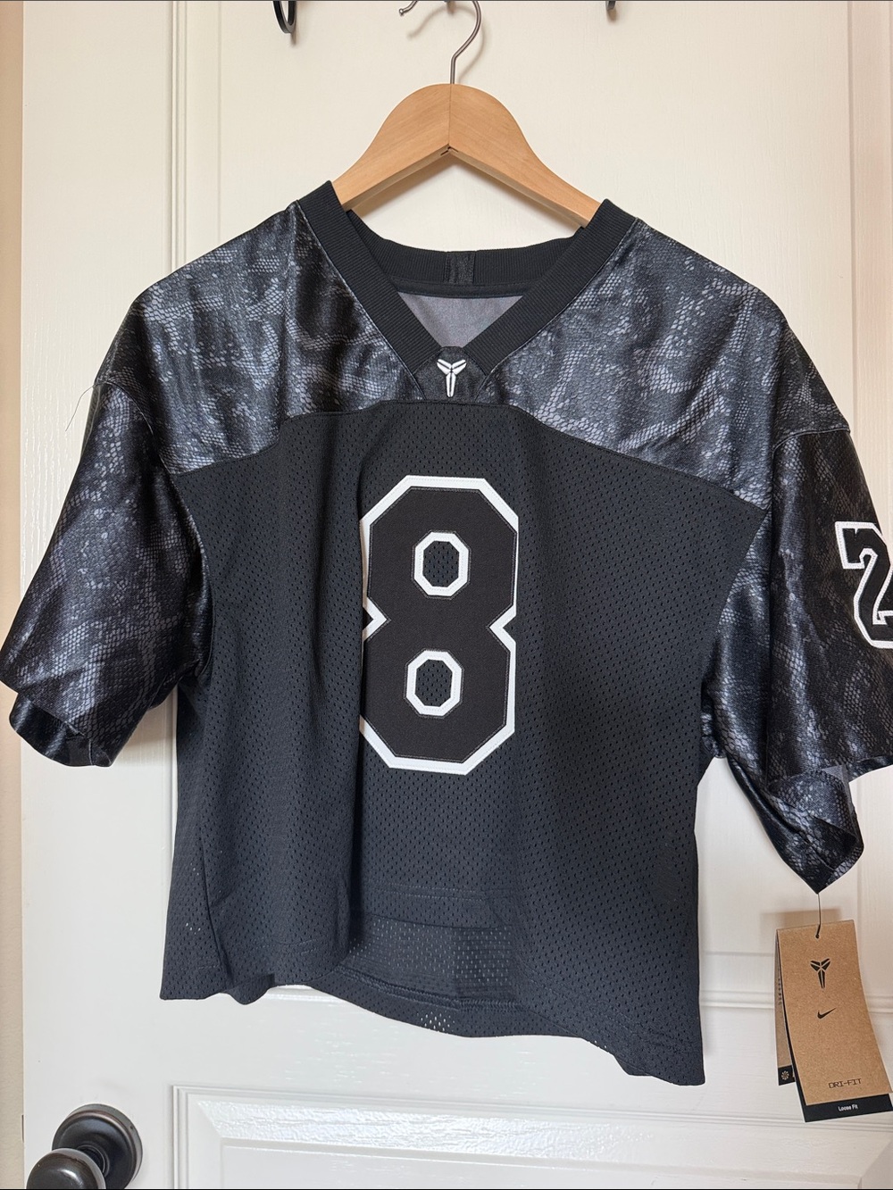 Nike Black and White #8 Mesh Crop Jersey